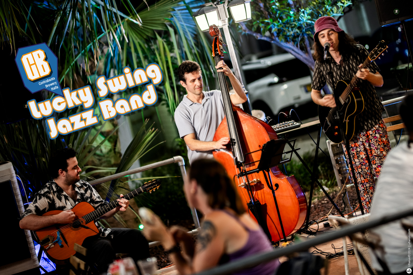 Lucky Swing Jazz Band performing live on stage