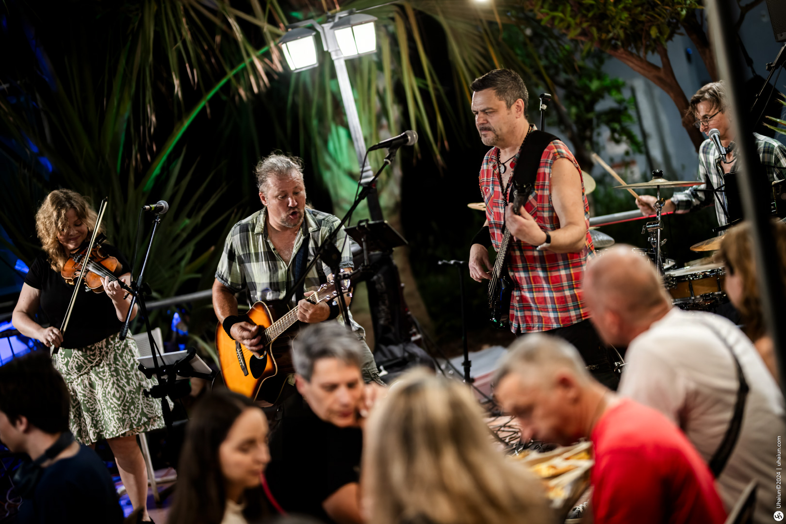 Reel of Life band performing live at outdoor event