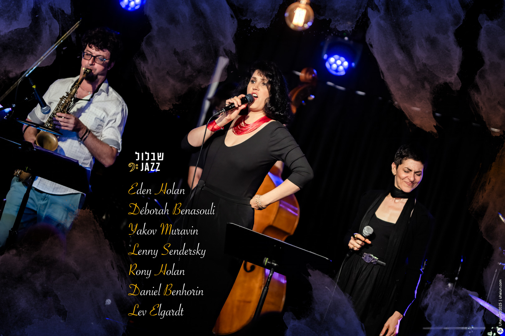 Musicians performing live at a jazz concert