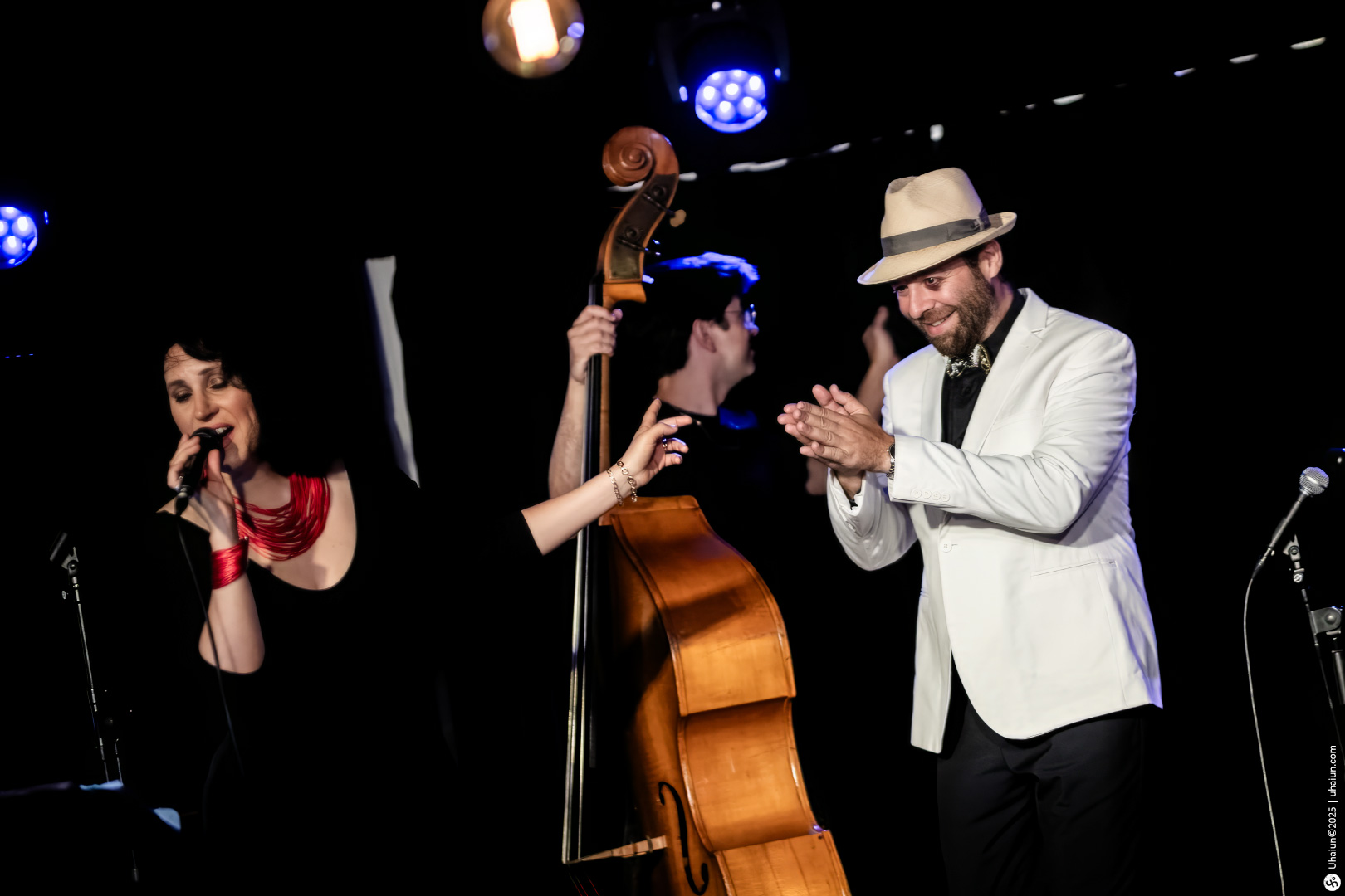 Jazz band performing live at a concert